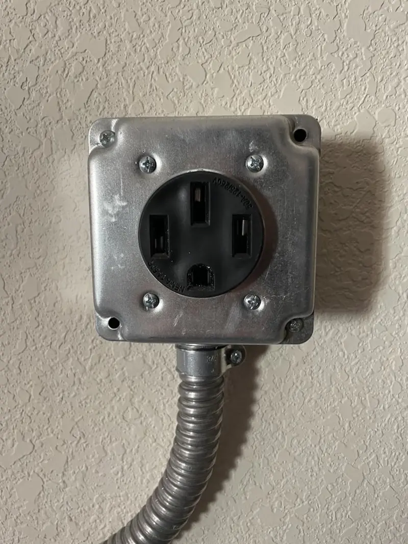 NEMA 14-50 outlet installed for Electrical Panel Upgrade in Waterloo